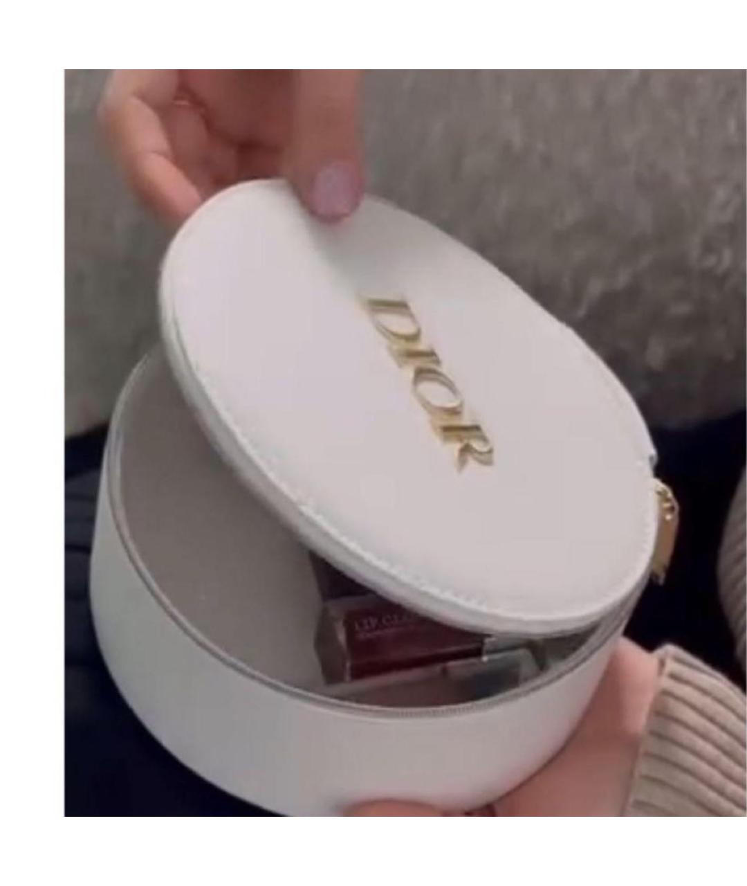 CHRISTIAN DIOR Белая косметичка, фото 5