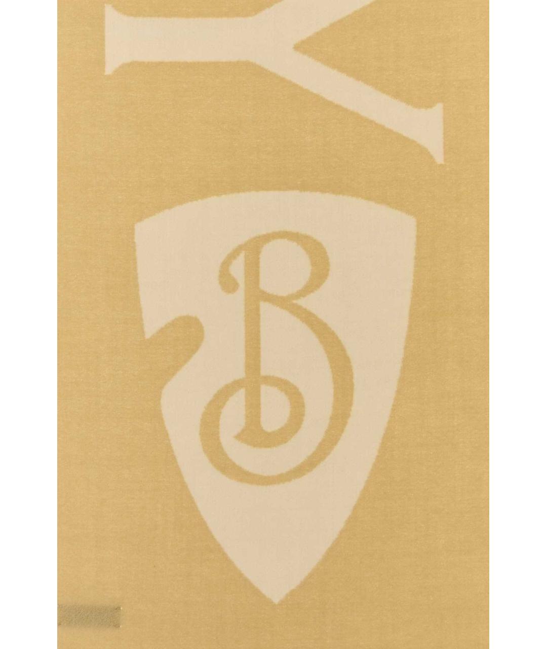 BURBERRY Бежевый шерстяной шарф, фото 3