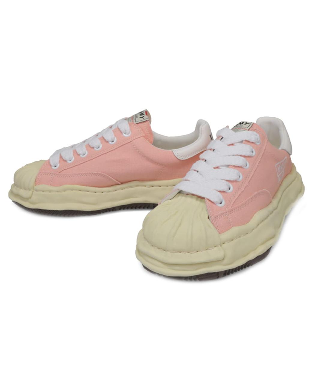 Mihara Yasuhiro Розовые текстильные кроссовки, фото 4