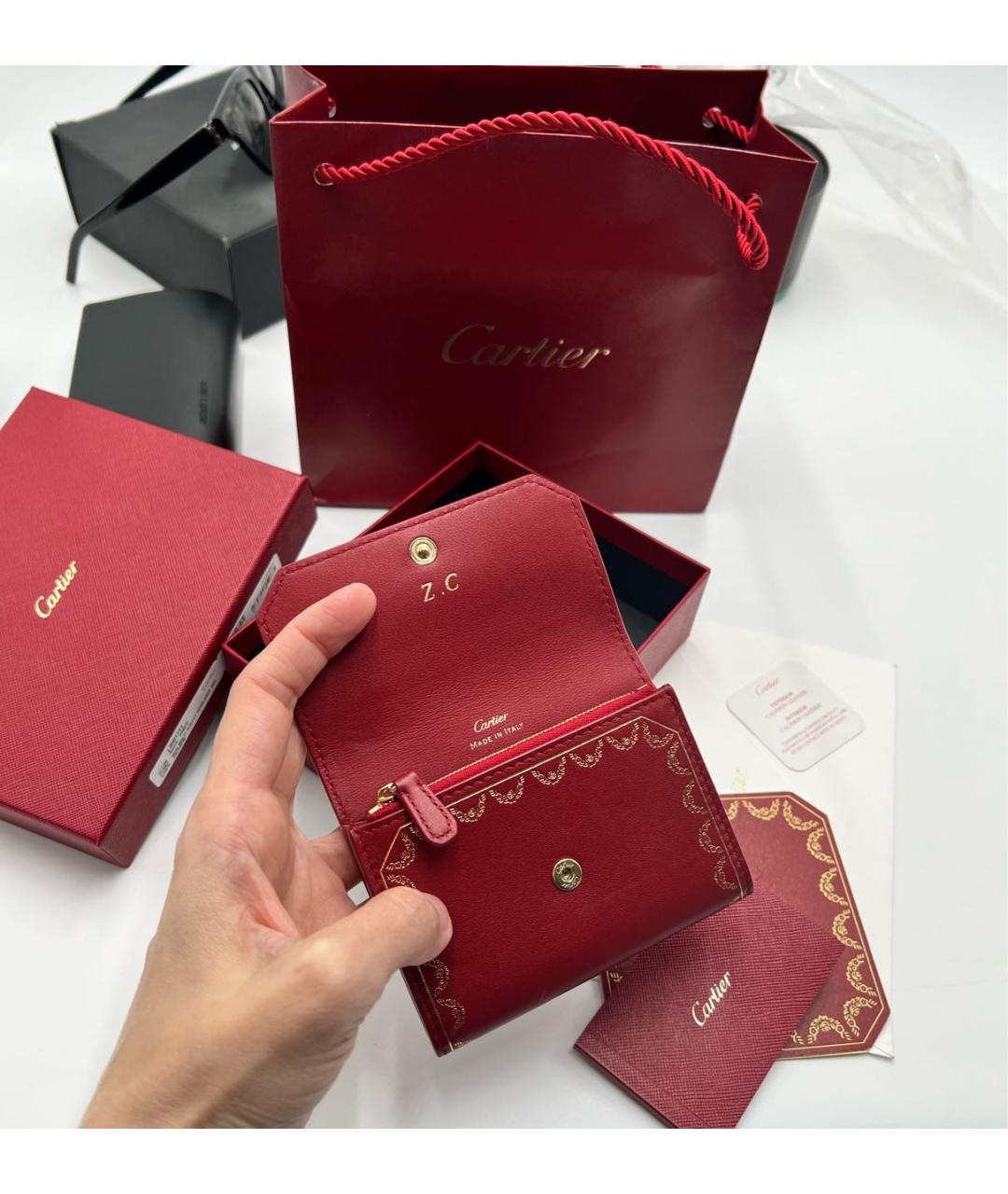 CARTIER Красный кошелек, фото 3