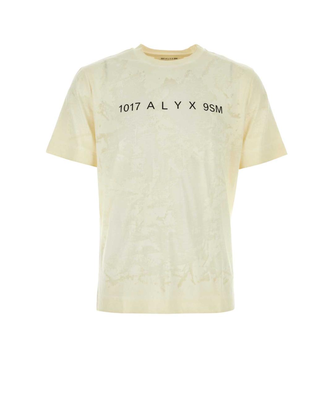 1017 ALYX 9SM Бежевая хлопковая футболка, фото 1