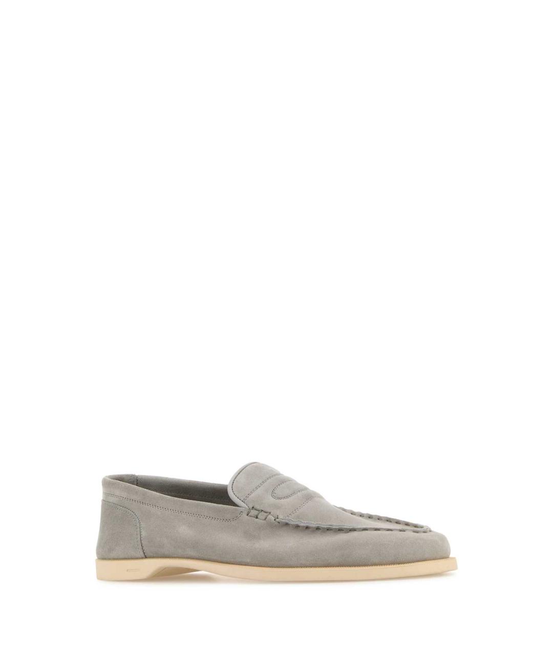 JOHN LOBB Серые замшевые лоферы, фото 2