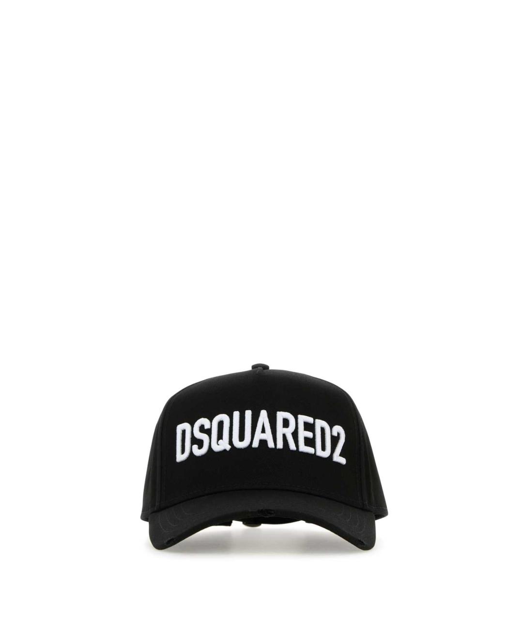 DSQUARED2 Черная хлопковая кепка/бейсболка, фото 1