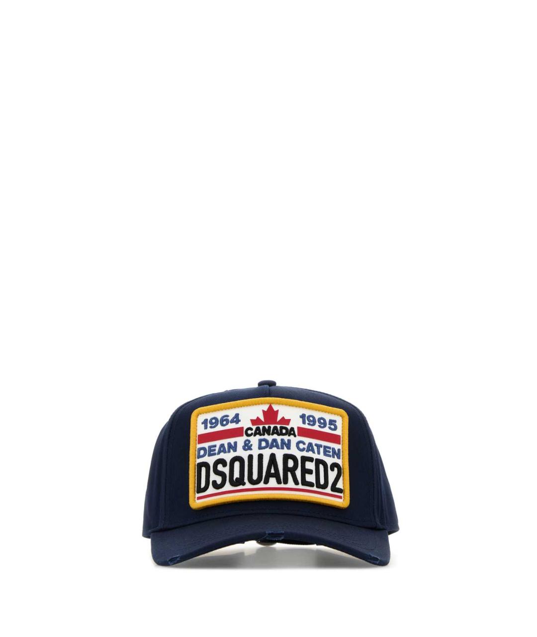 DSQUARED2 Темно-синяя хлопковая кепка/бейсболка, фото 1