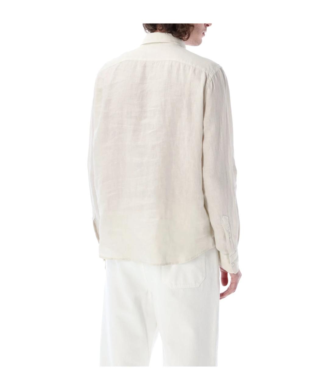 ASPESI Белая льняная кэжуал рубашка, фото 5