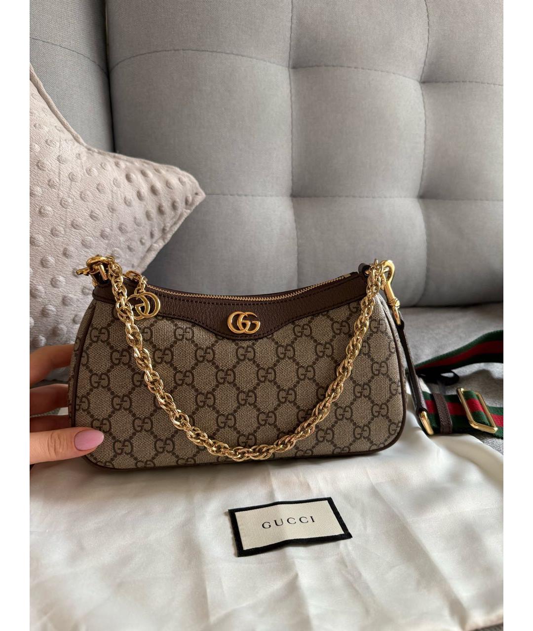 GUCCI Бежевая сумка через плечо, фото 8