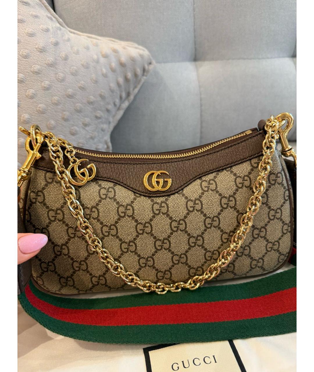 GUCCI Бежевая сумка через плечо, фото 3