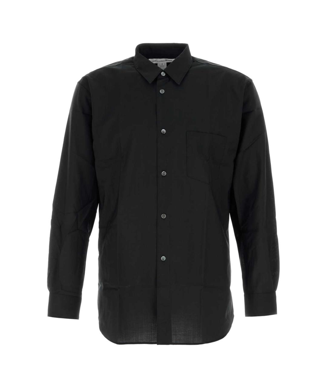 COMME DES GARÇONS SHIRT Черная шерстяная кэжуал рубашка, фото 1