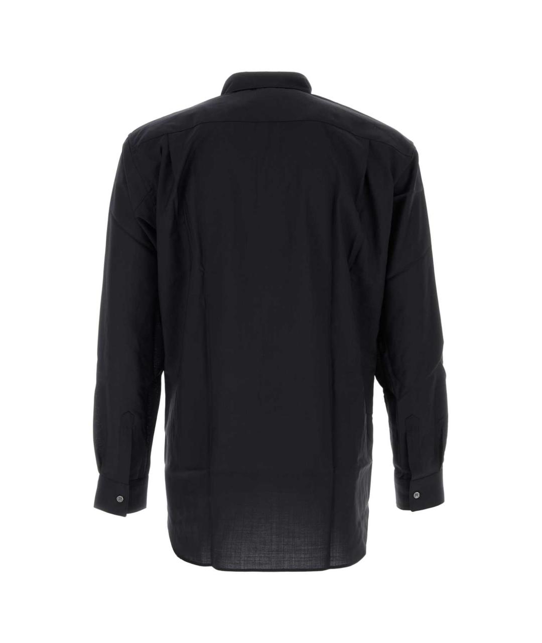 COMME DES GARÇONS SHIRT Темно-синяя шерстяная кэжуал рубашка, фото 2