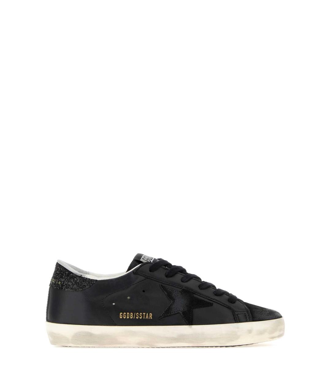 GOLDEN GOOSE DELUXE BRAND Черные кожаные кроссовки, фото 1