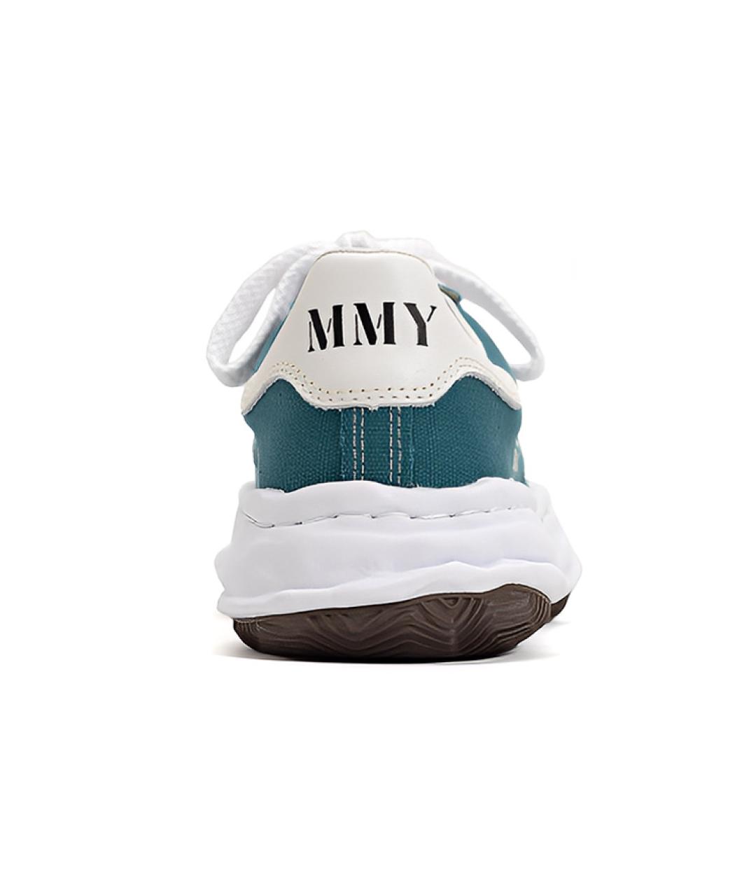 Mihara Yasuhiro Бирюзовые кеды, фото 4