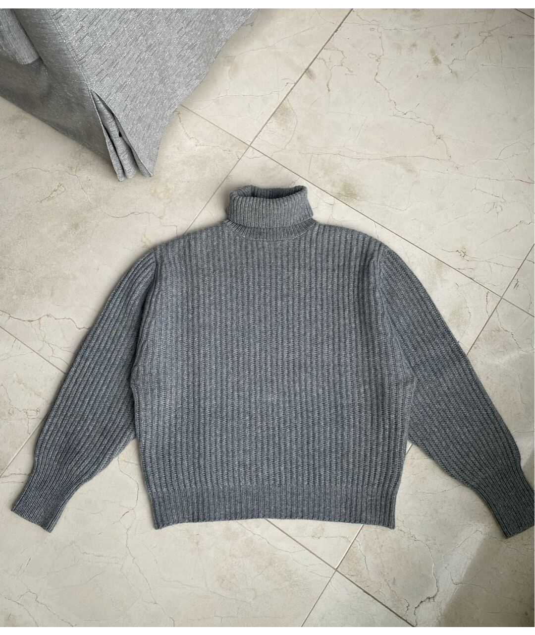 BRUNELLO CUCINELLI Серый кашемировый джемпер / свитер, фото 7