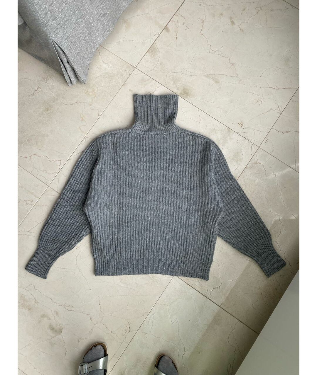 BRUNELLO CUCINELLI Серый кашемировый джемпер / свитер, фото 2