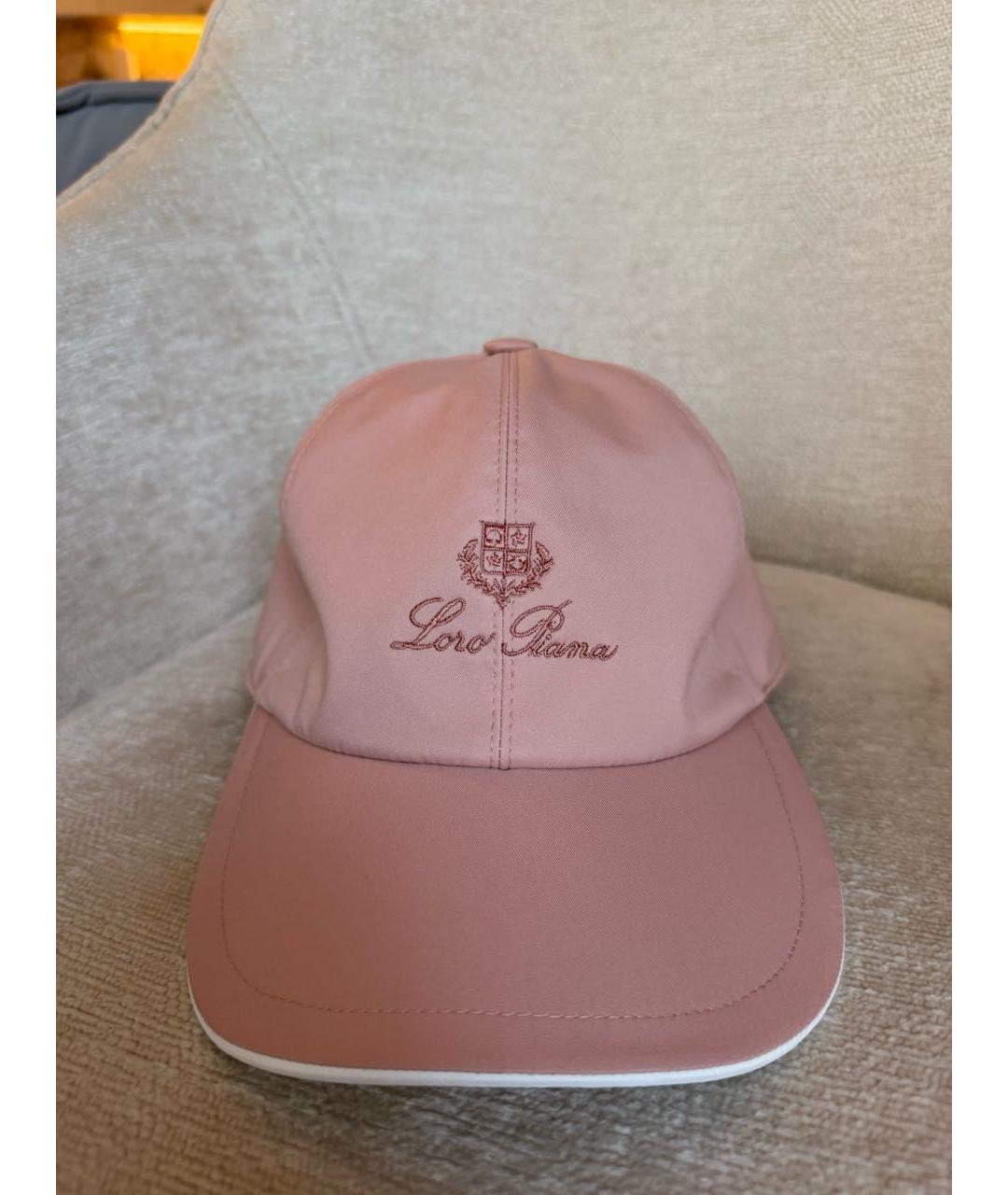 LORO PIANA Розовая кепка, фото 3