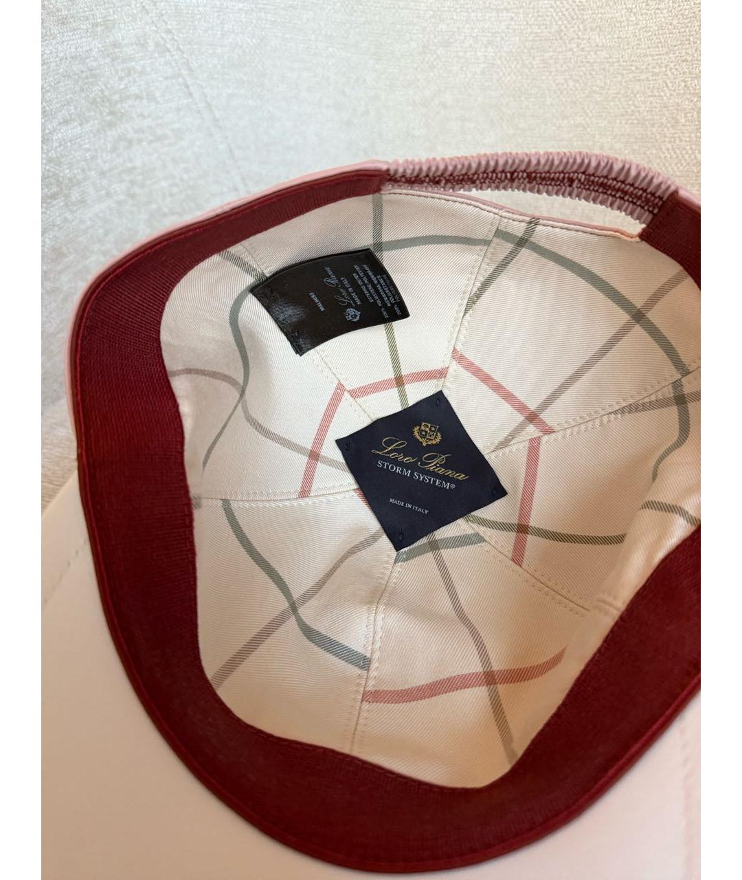 LORO PIANA Розовая кепка, фото 8