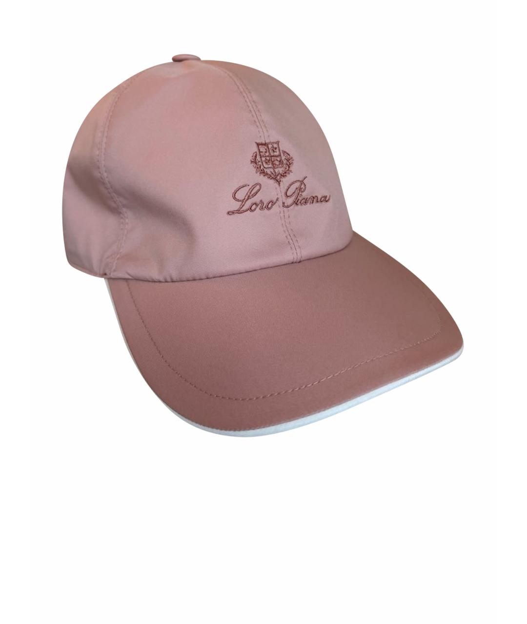 LORO PIANA Розовая кепка, фото 1