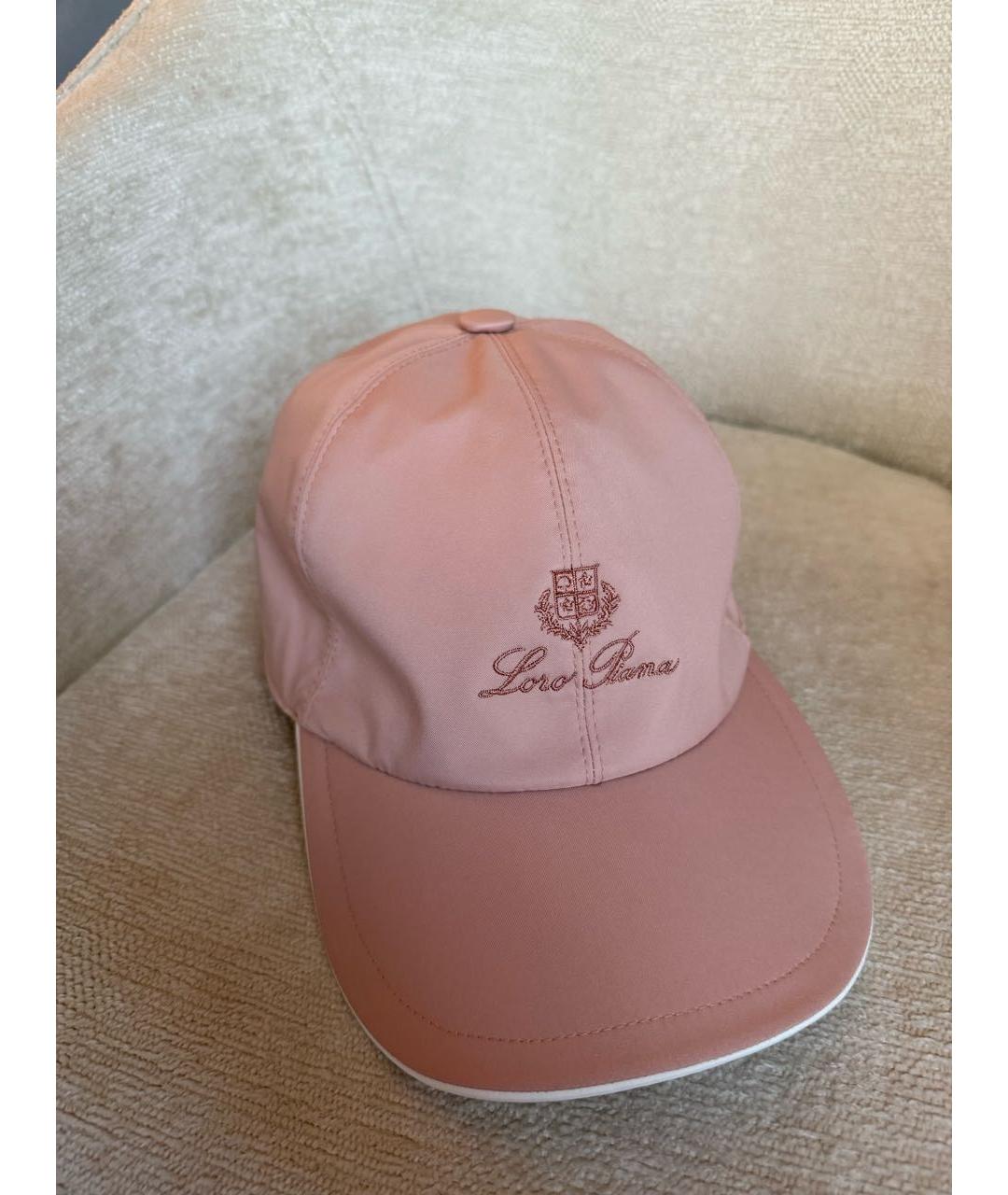 LORO PIANA Розовая кепка, фото 4