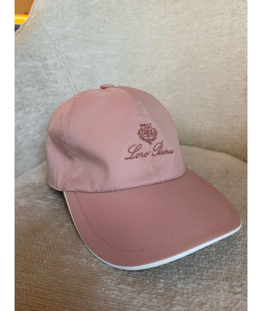LORO PIANA Розовая кепка, фото 9