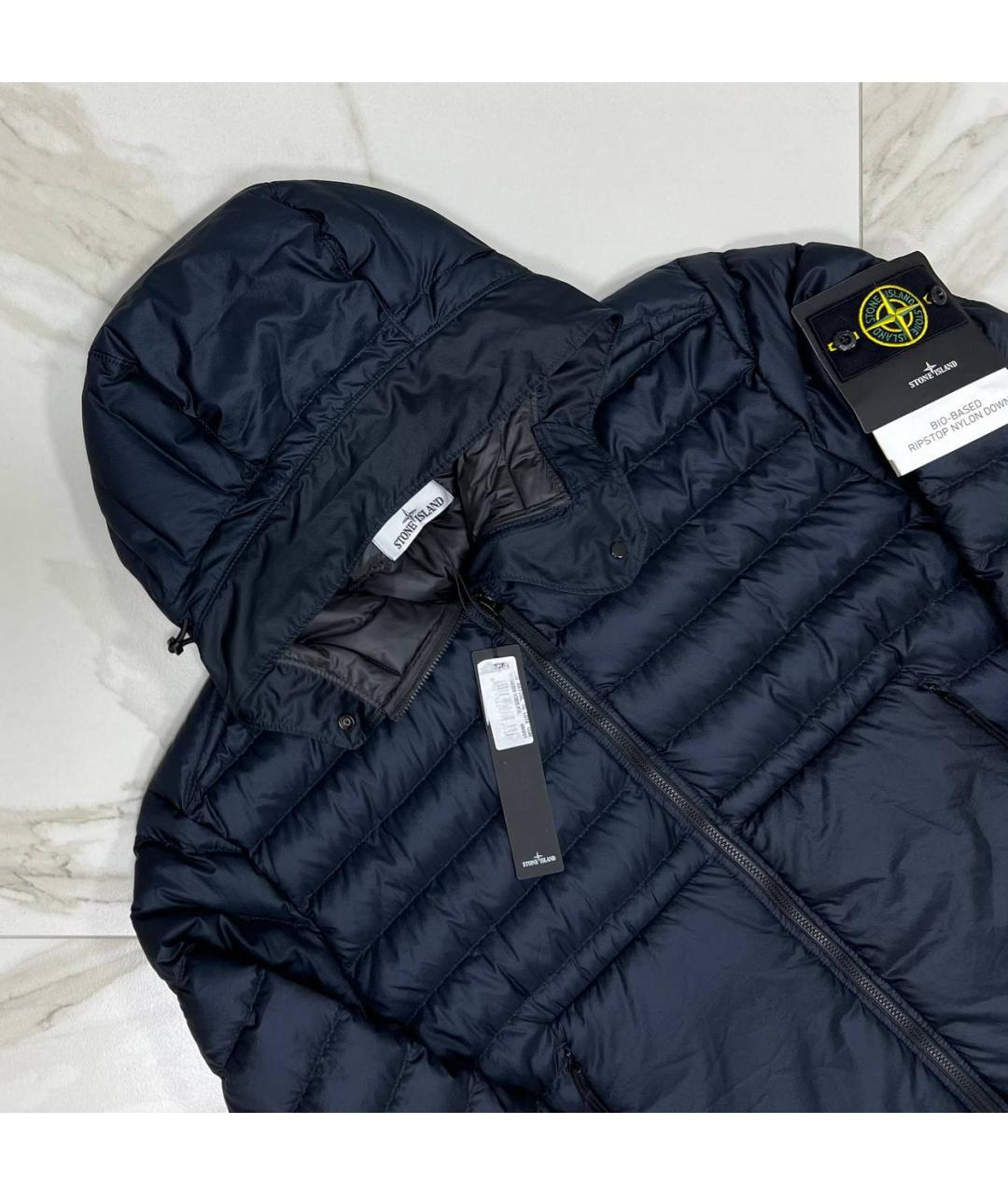 STONE ISLAND Темно-синяя куртка, фото 2