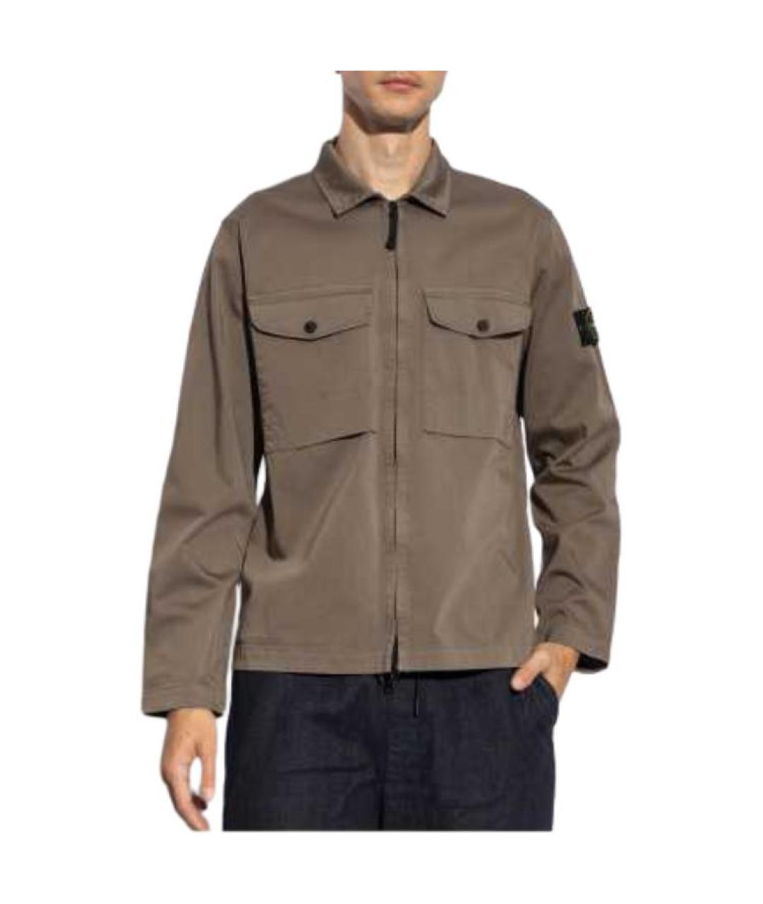 STONE ISLAND Коричневая куртка, фото 3