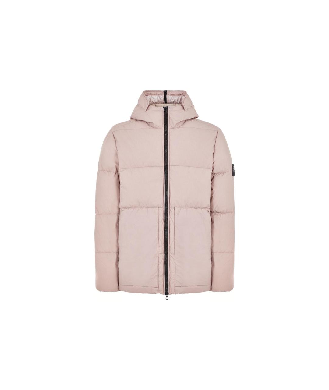 STONE ISLAND Розовый пуховик, фото 1