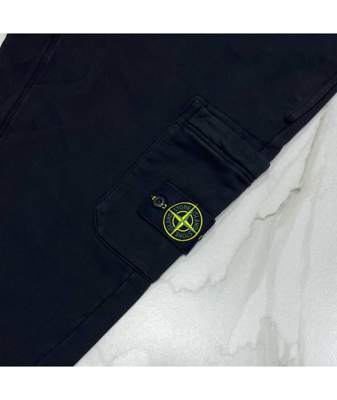 STONE ISLAND Черные повседневные брюки, фото 3