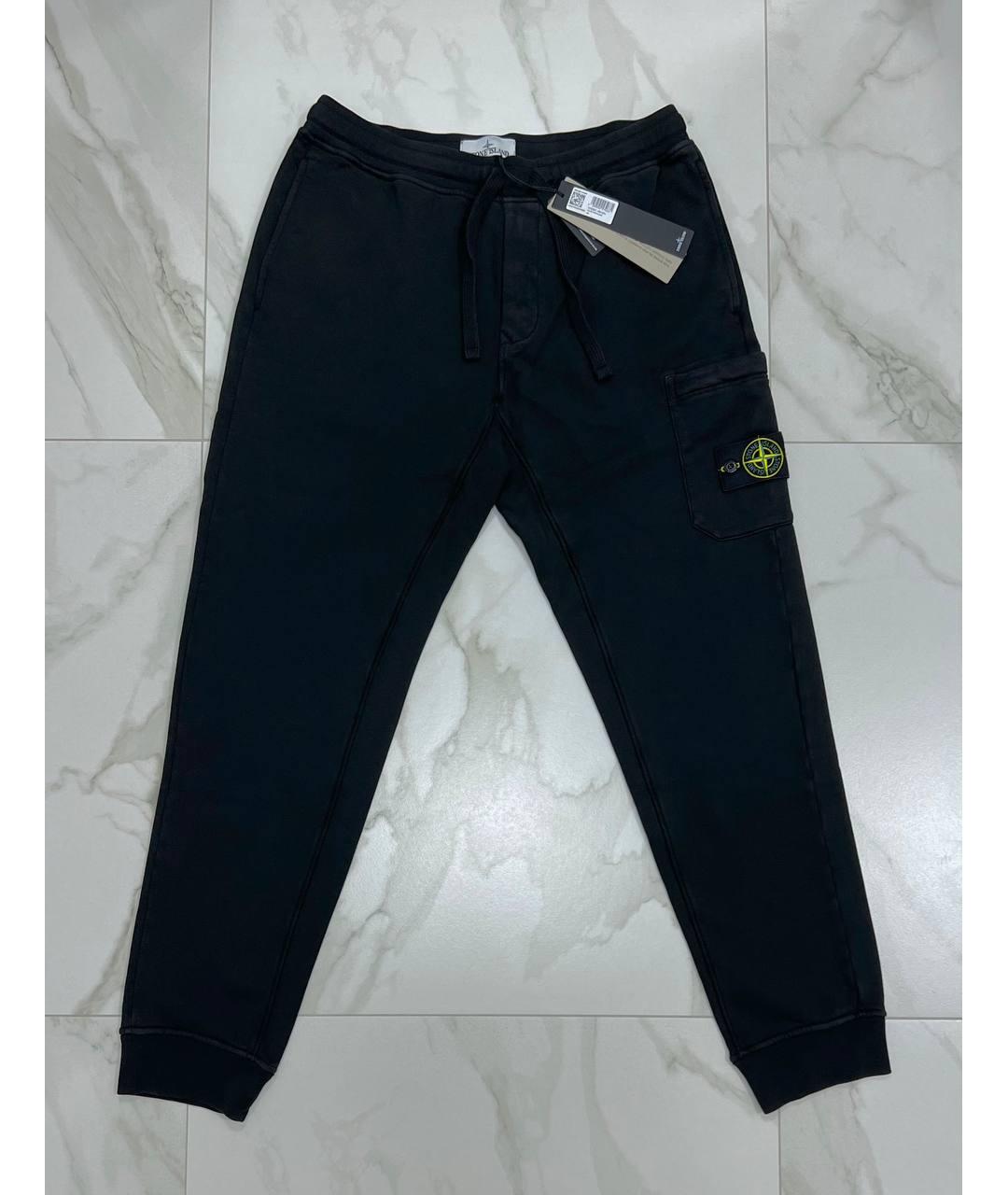 STONE ISLAND Черные повседневные брюки, фото 10