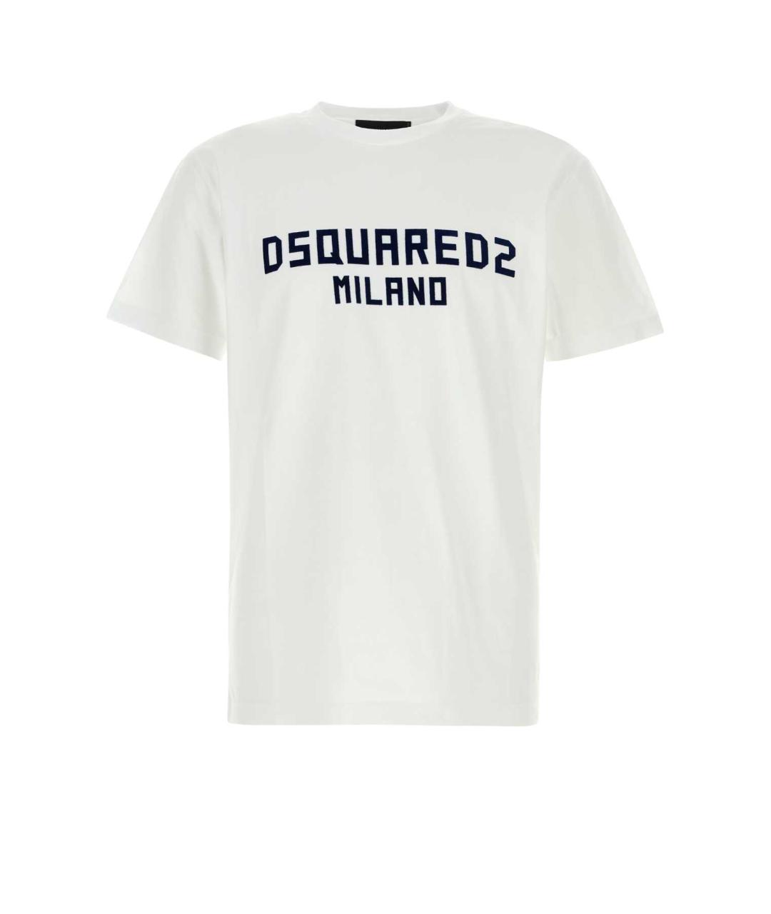 DSQUARED2 Белая хлопковая футболка, фото 1