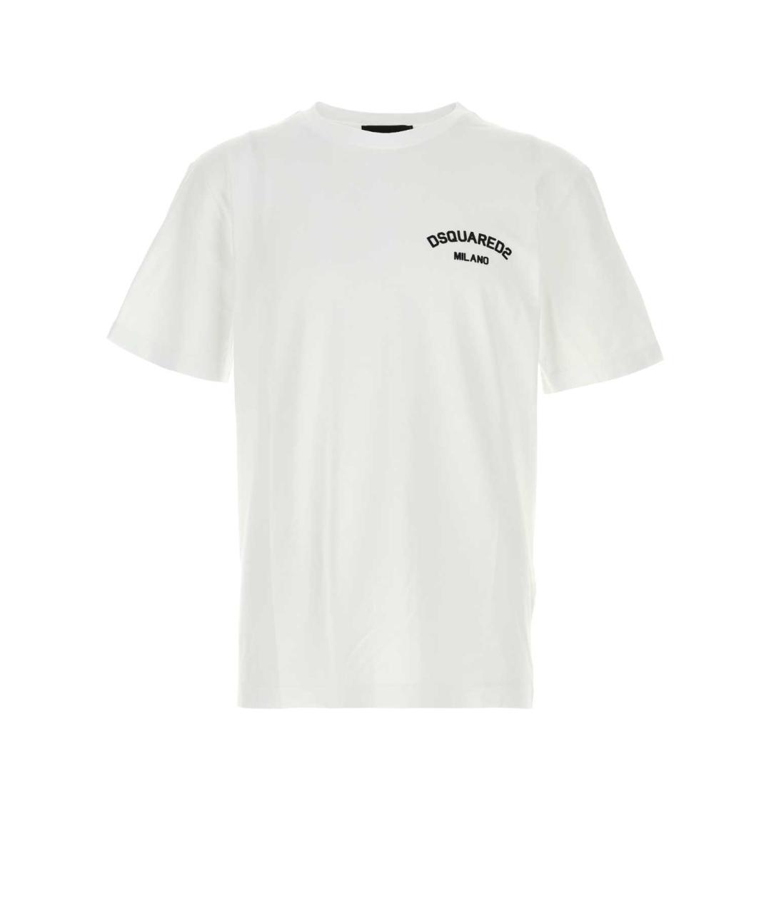 DSQUARED2 Белая хлопковая футболка, фото 1