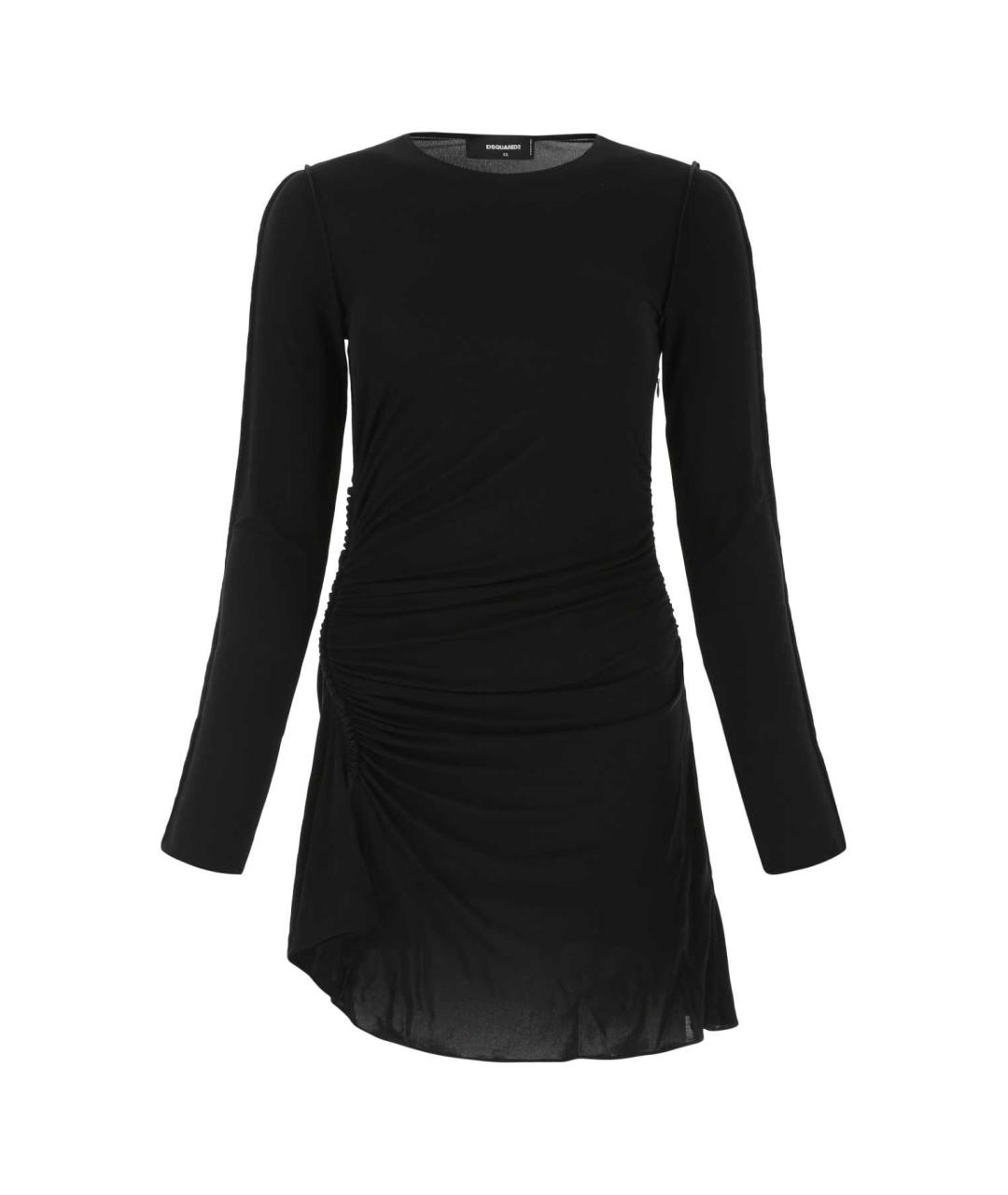 DSQUARED2 Черное вискозное платье, фото 1
