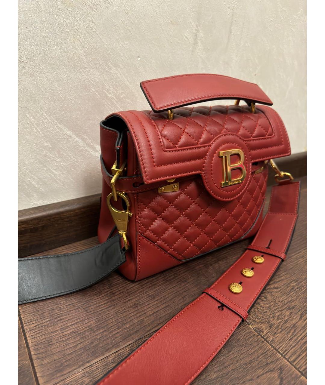 BALMAIN Голубая кожаная сумка тоут, фото 4