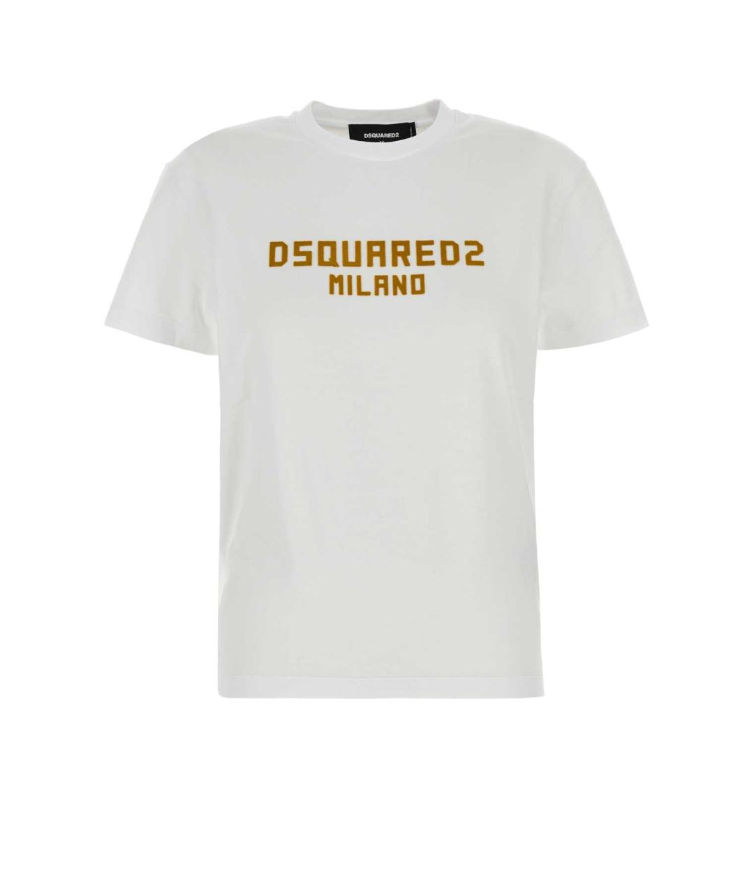 DSQUARED2 Белая хлопковая футболка, фото 1