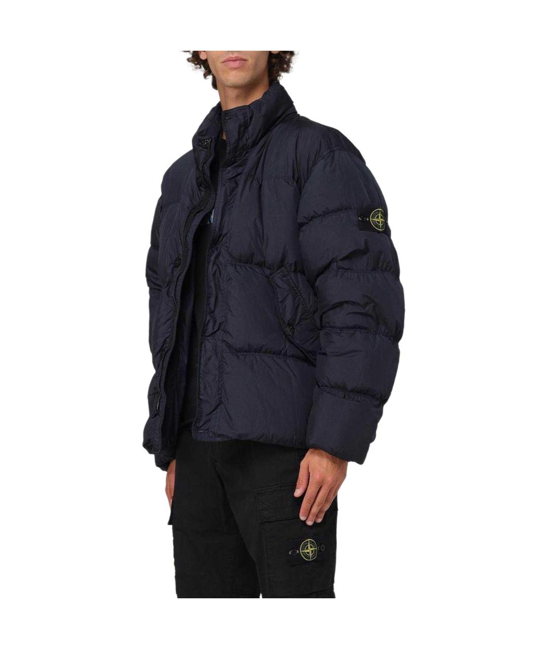 STONE ISLAND Темно-синяя куртка, фото 5