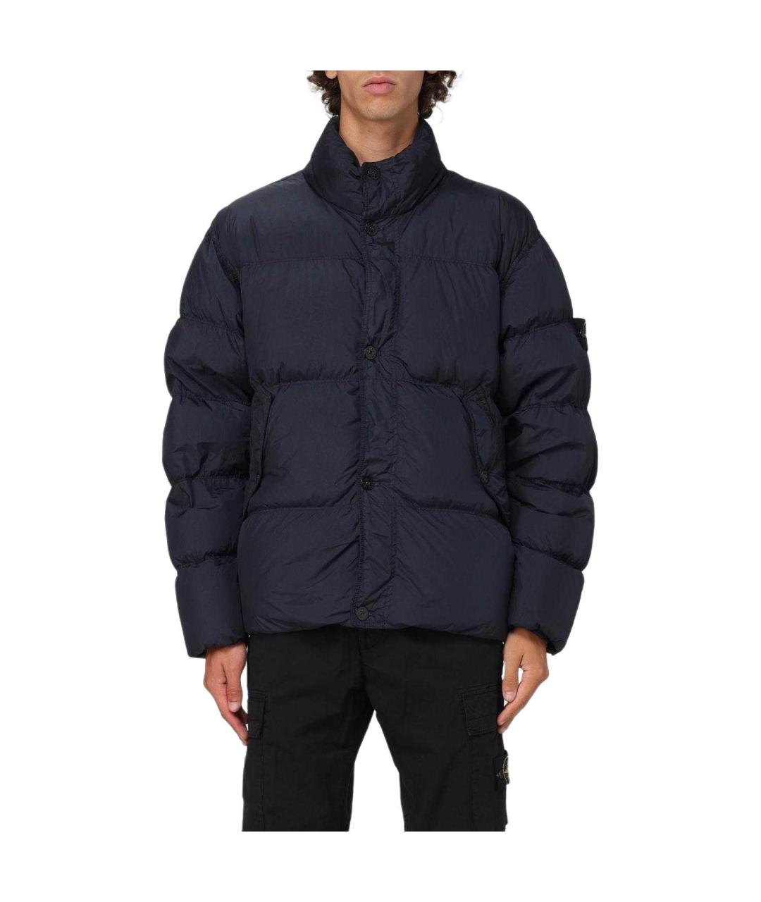 STONE ISLAND Темно-синяя куртка, фото 3