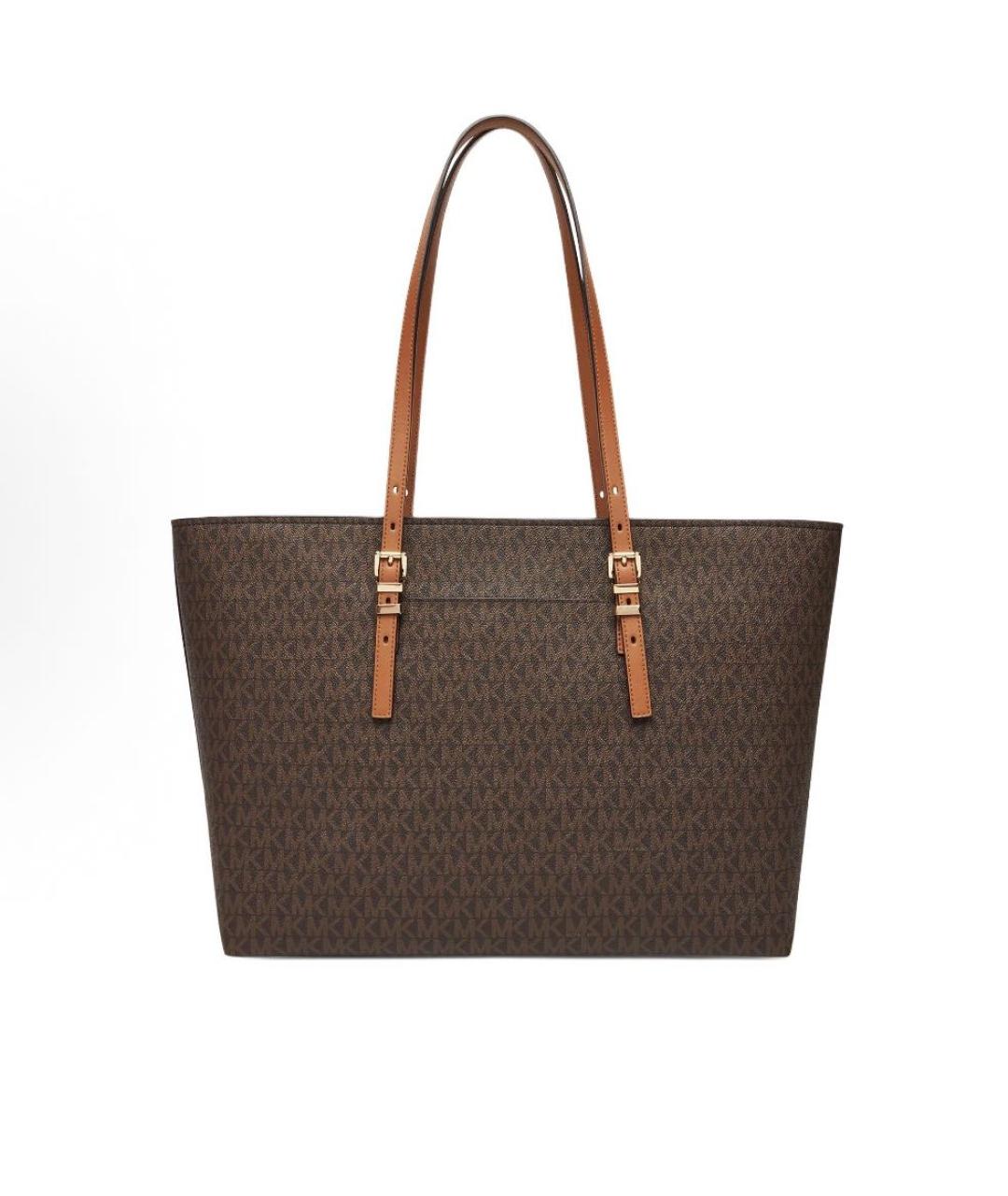 MICHAEL KORS Коричневая сумка с короткими ручками из искусственной кожи, фото 3