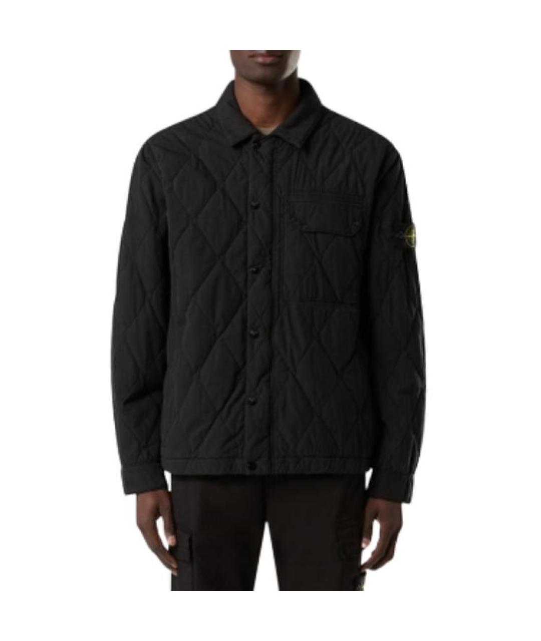 STONE ISLAND Черная куртка, фото 3