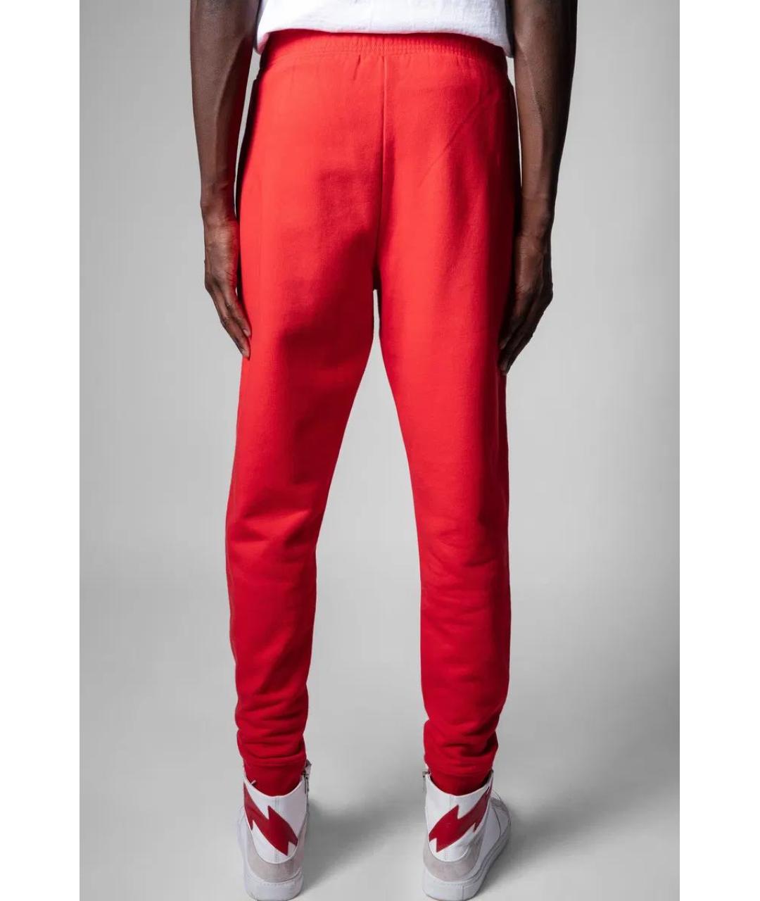 ZADIG & VOLTAIRE Красные хлопковые повседневные брюки, фото 8