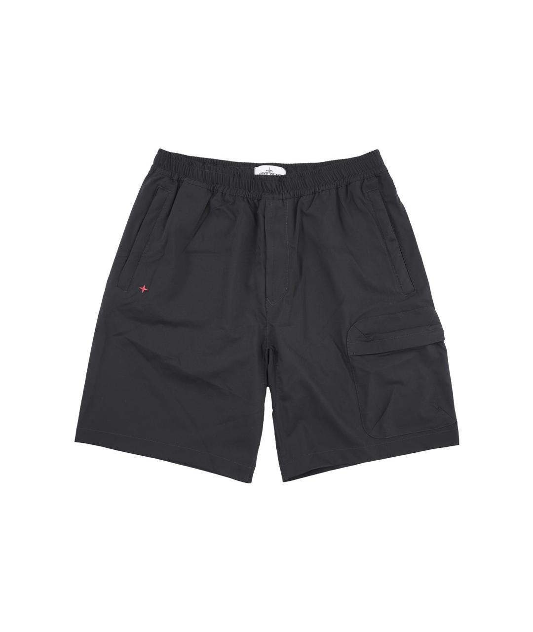 STONE ISLAND Черные шорты, фото 1