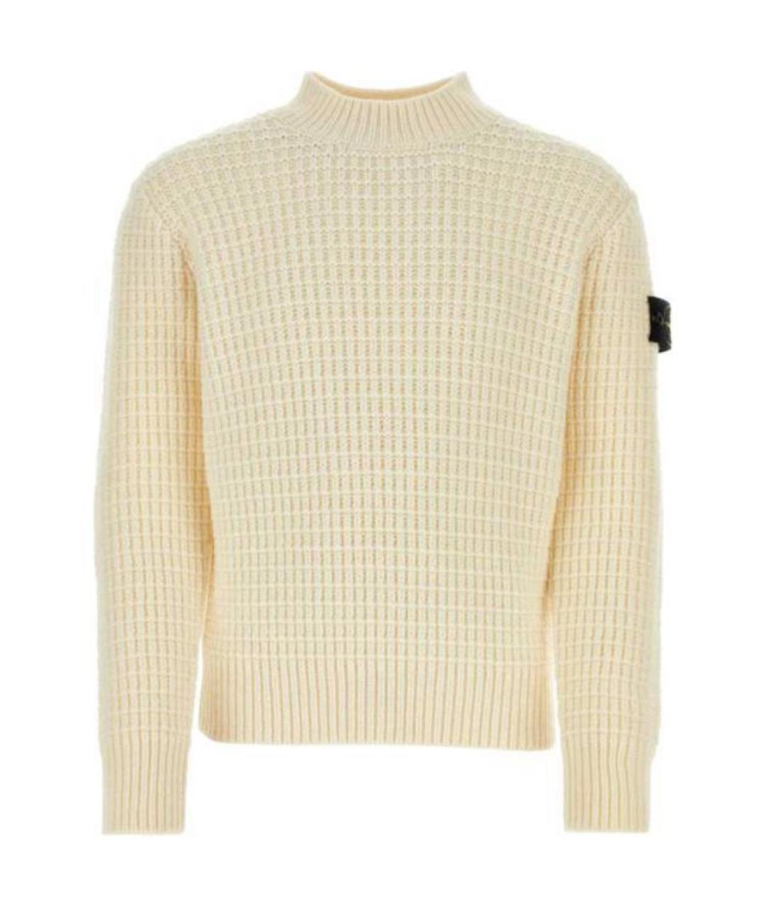 STONE ISLAND Бежевый джемпер / свитер, фото 1