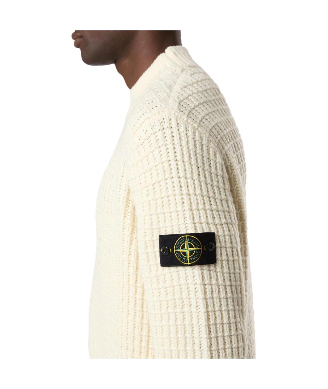 STONE ISLAND Бежевый джемпер / свитер, фото 5