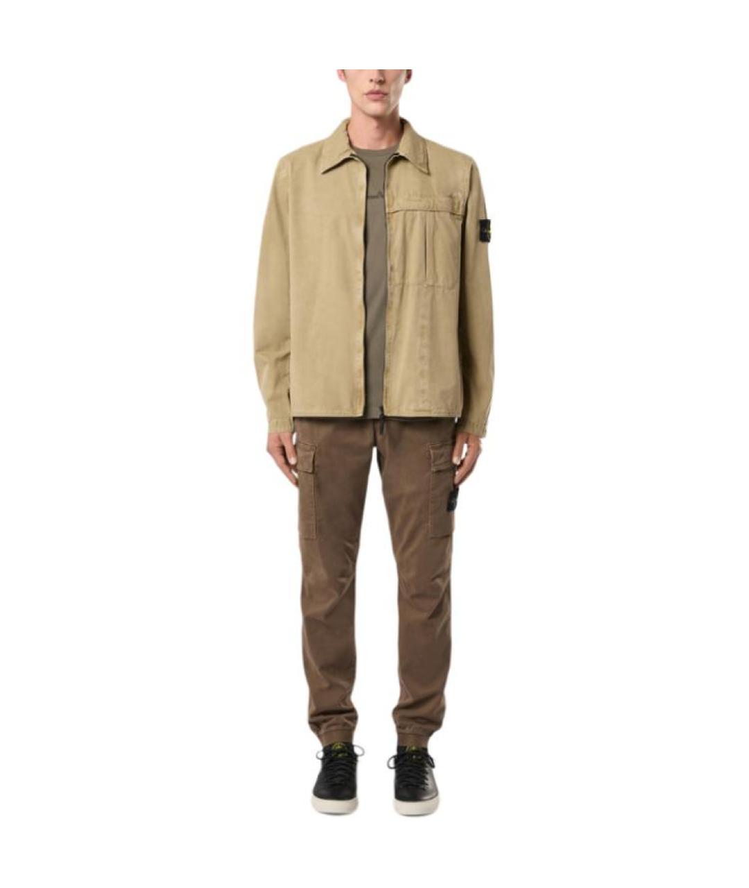 STONE ISLAND Бежевая куртка, фото 2