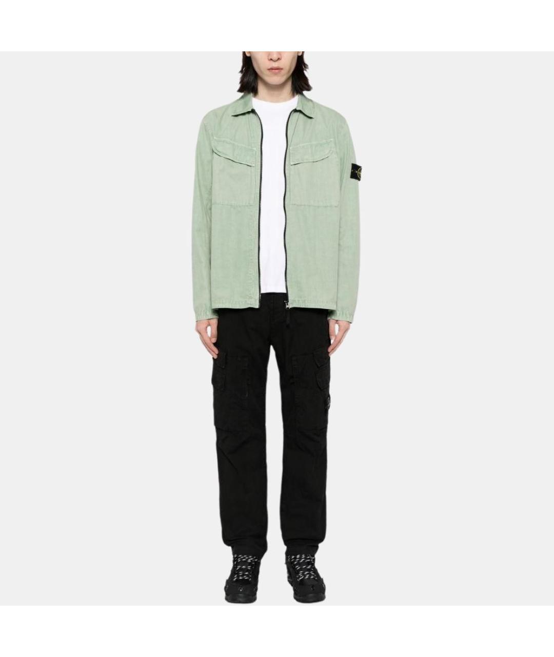 STONE ISLAND Черные брюки чинос, фото 3