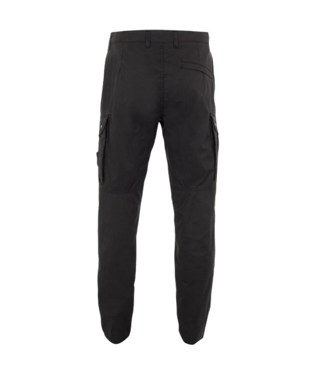 STONE ISLAND Черные брюки чинос, фото 2