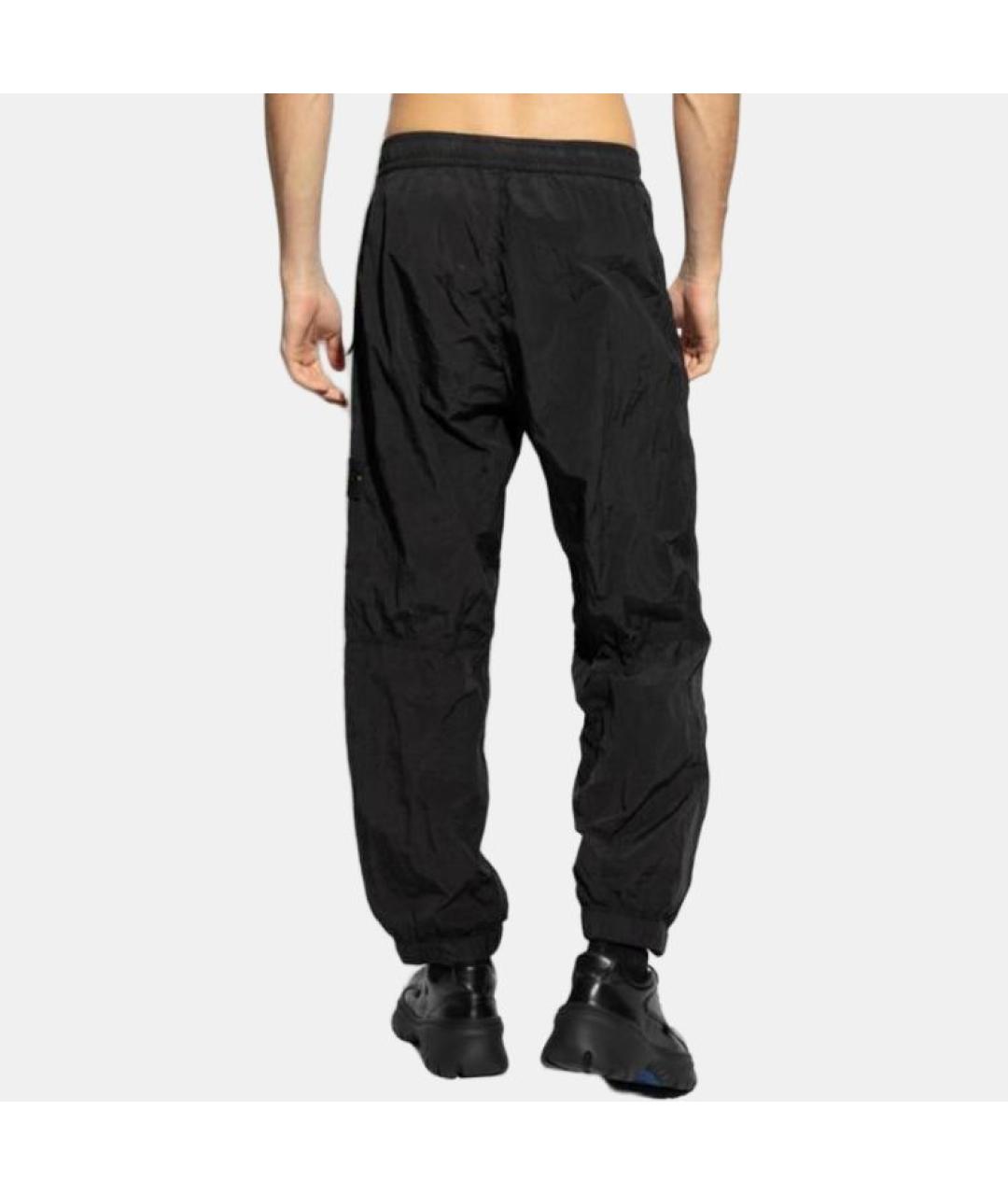 STONE ISLAND Черные повседневные брюки, фото 5