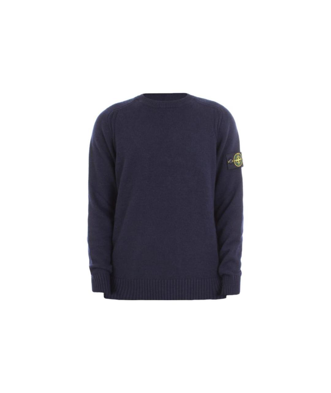 STONE ISLAND Темно-синий джемпер / свитер, фото 1