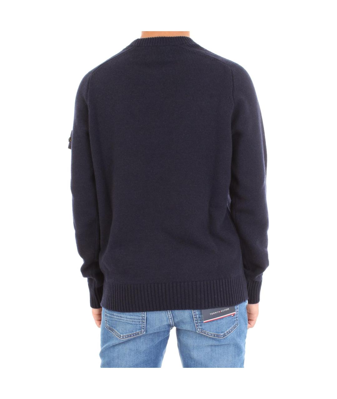 STONE ISLAND Темно-синий джемпер / свитер, фото 3