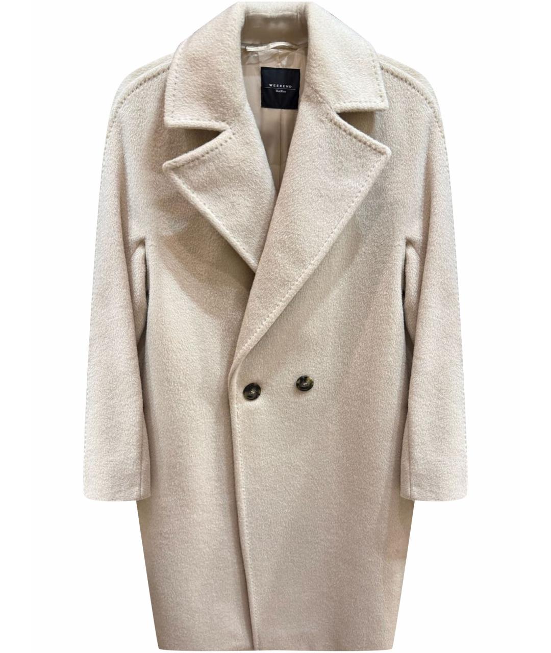 WEEKEND MAX MARA Бежевая шерстяная парка, фото 1