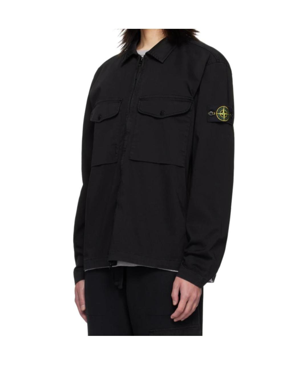 STONE ISLAND Черная куртка, фото 5