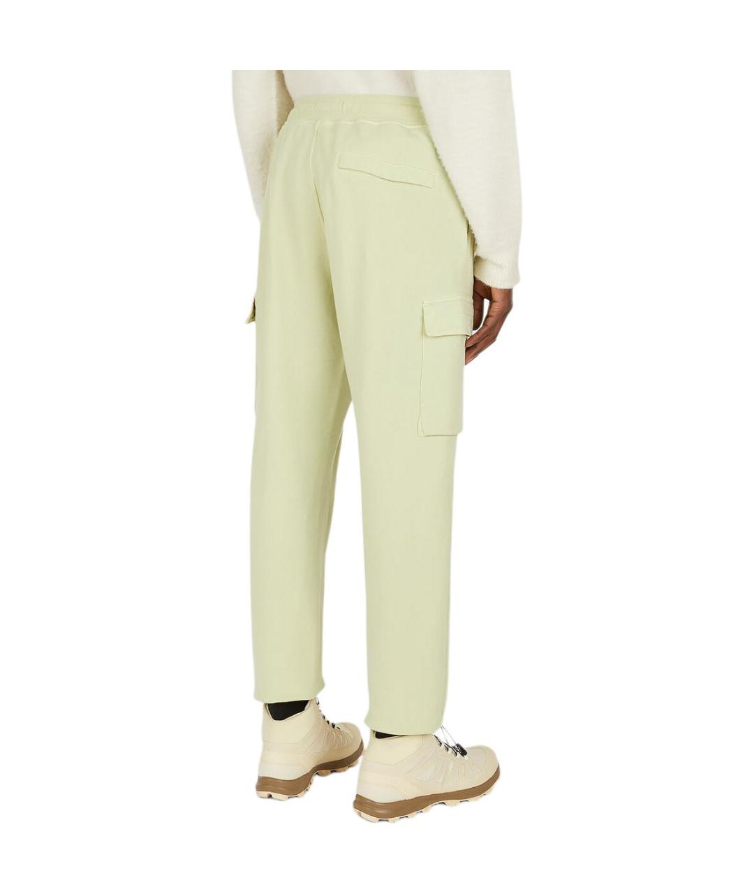 STONE ISLAND Салатовые повседневные брюки, фото 2