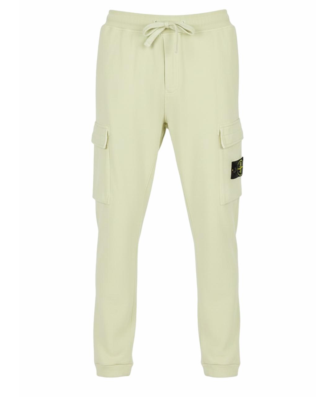 STONE ISLAND Салатовые повседневные брюки, фото 1